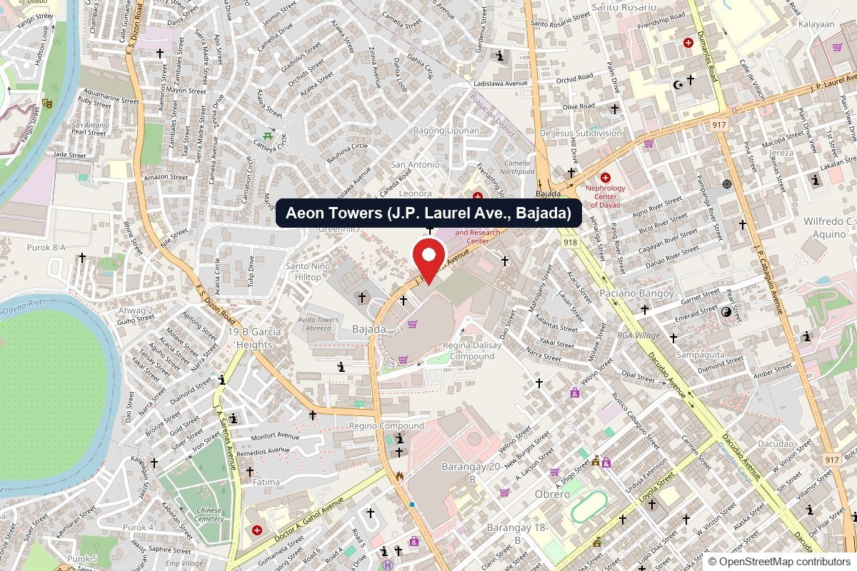 Aeon Towers Davao — Location Map