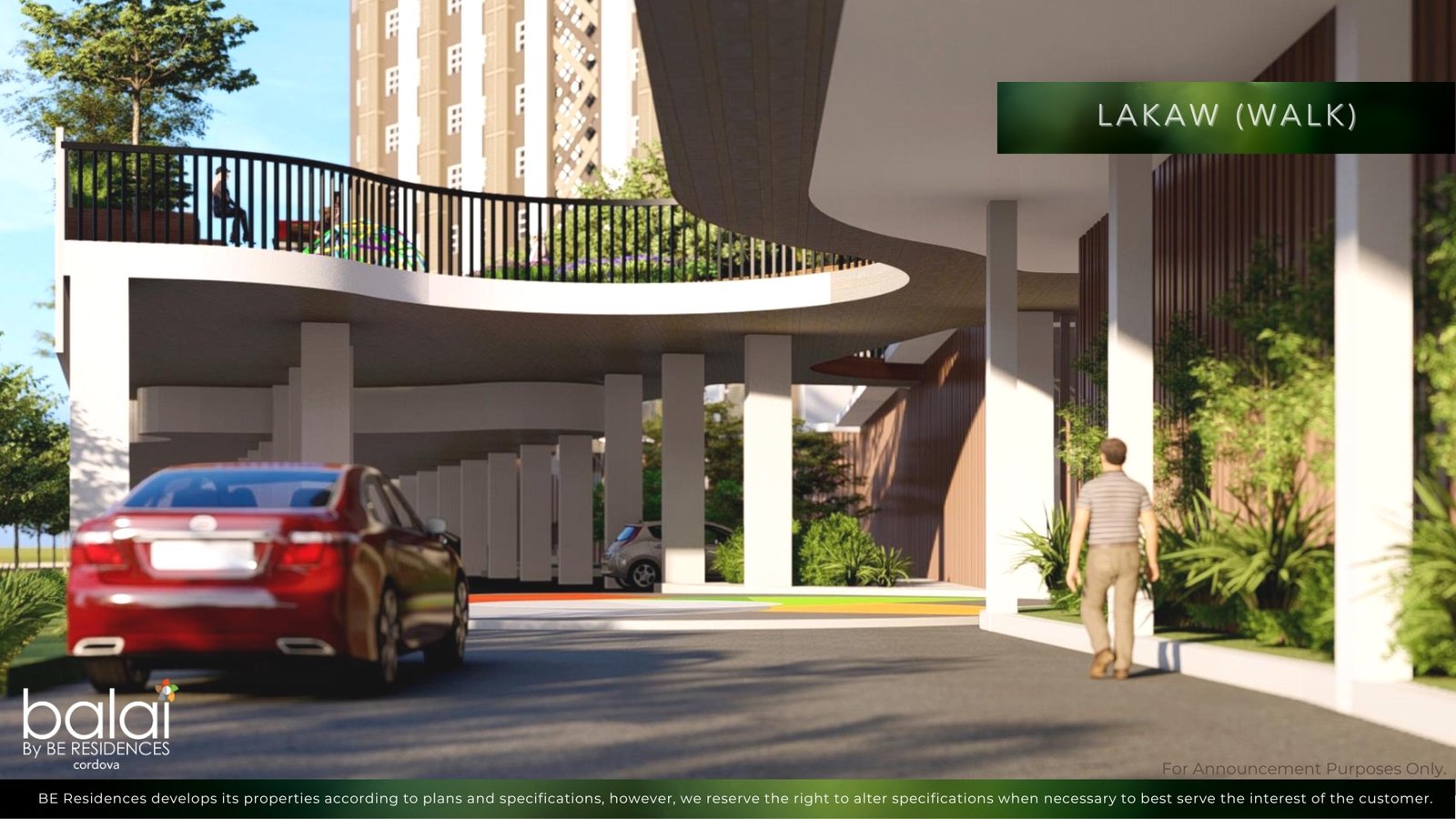 Lakaw drop-off and walkway (artist's perspective)
