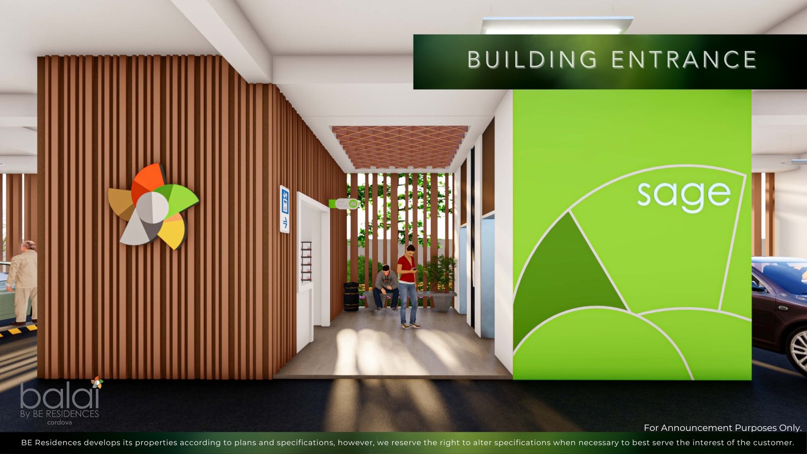 Sage tower entrance (artist's perspective)