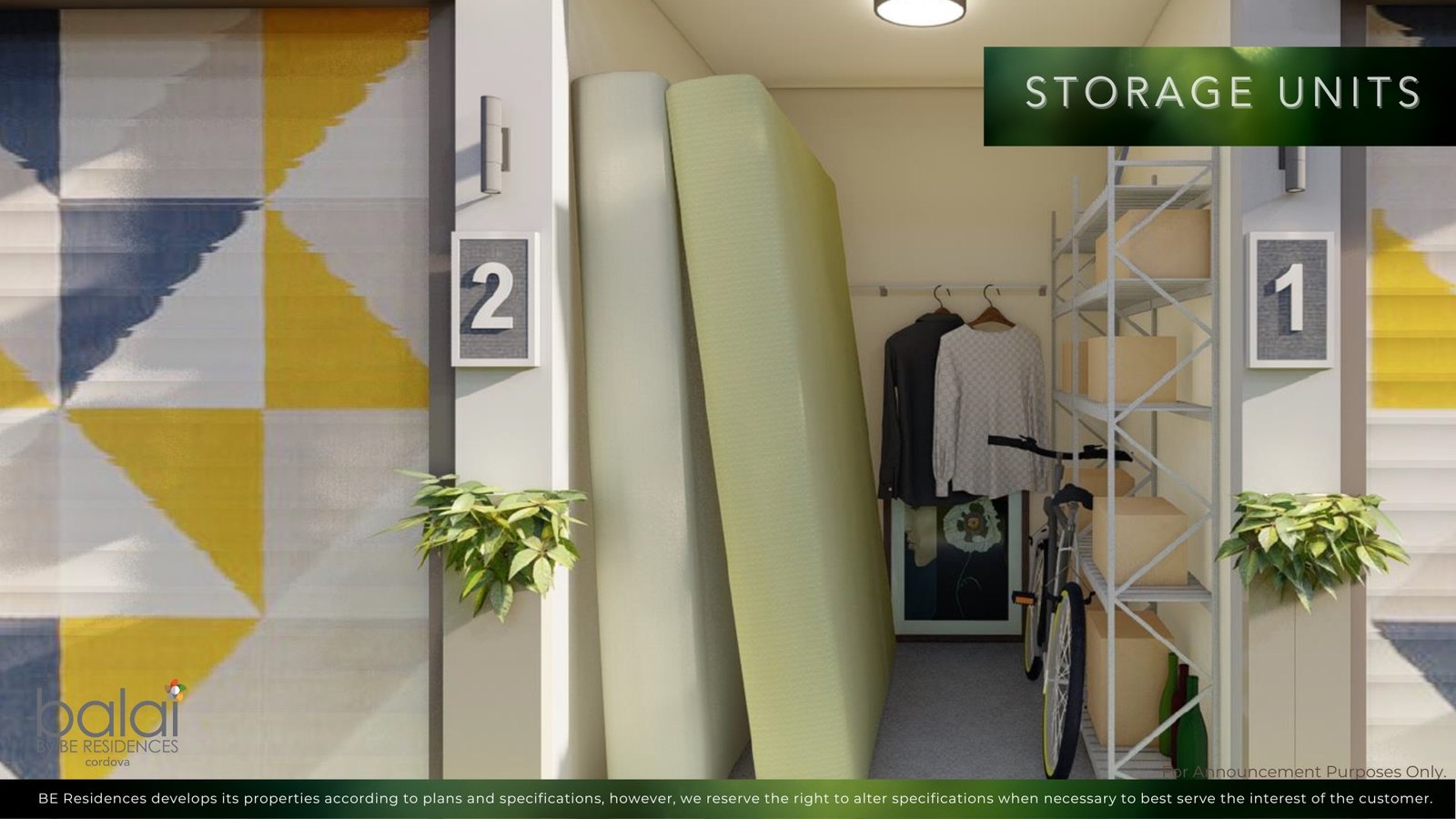 Leasable storage units (artist's perspective)