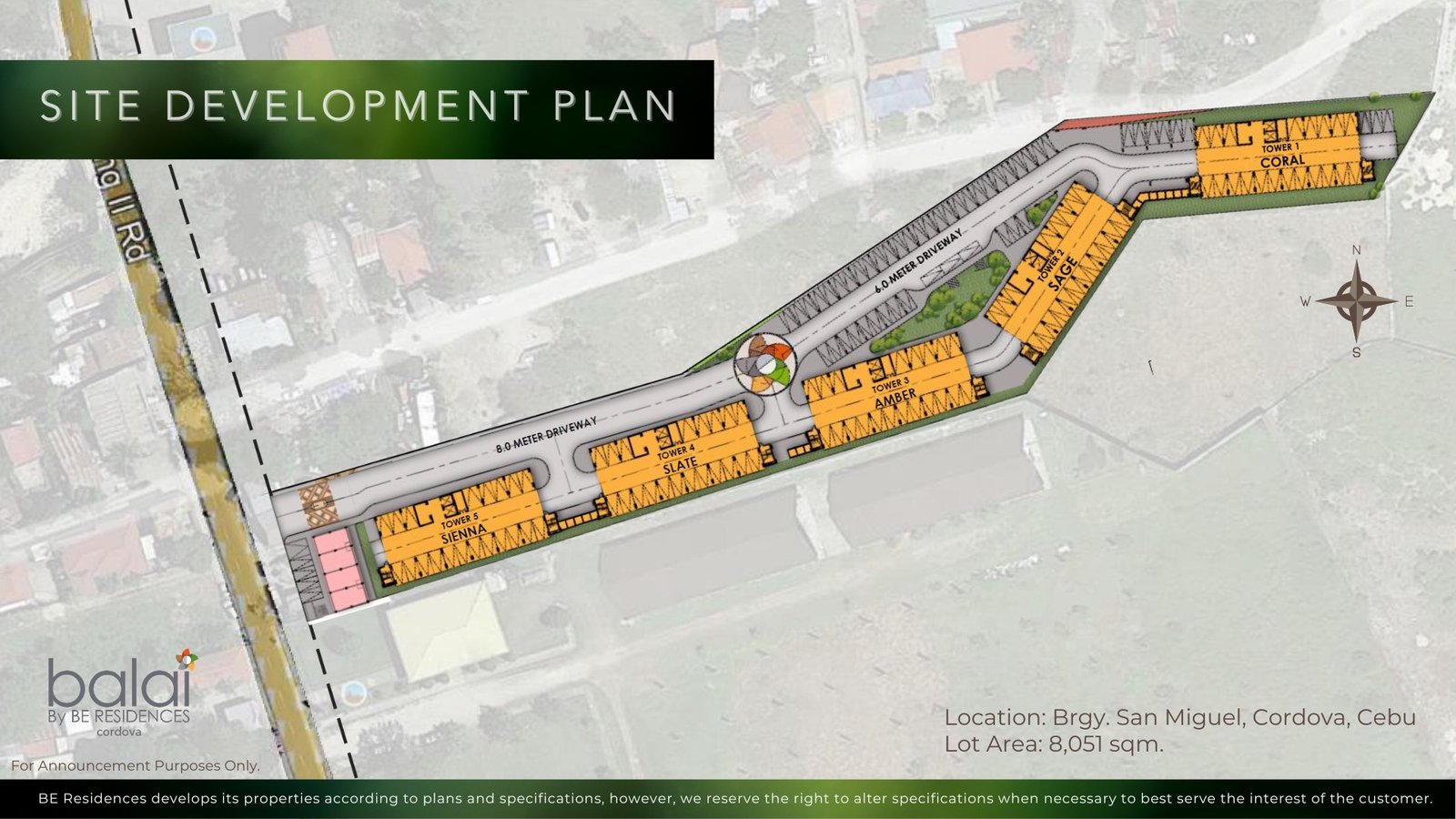 Site development plan, aerial (artist's perspective)