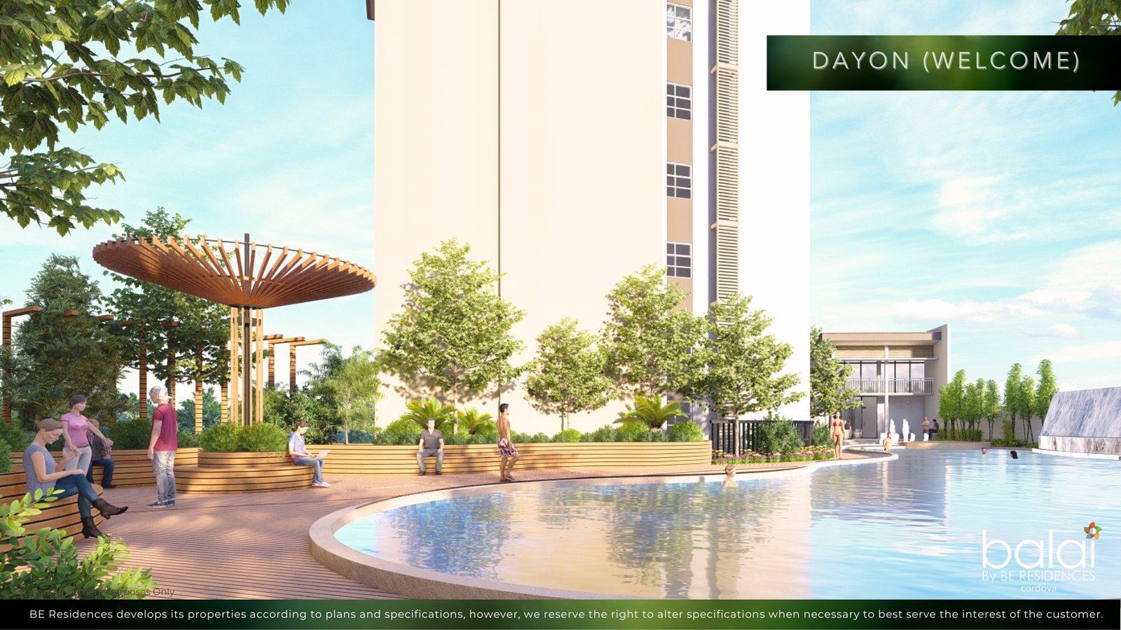 Dayon pool deck (artist's perspective)