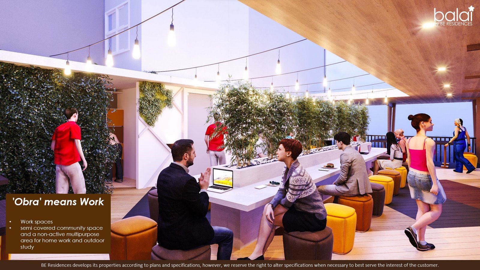 Obra work lounge (artist's perspective)