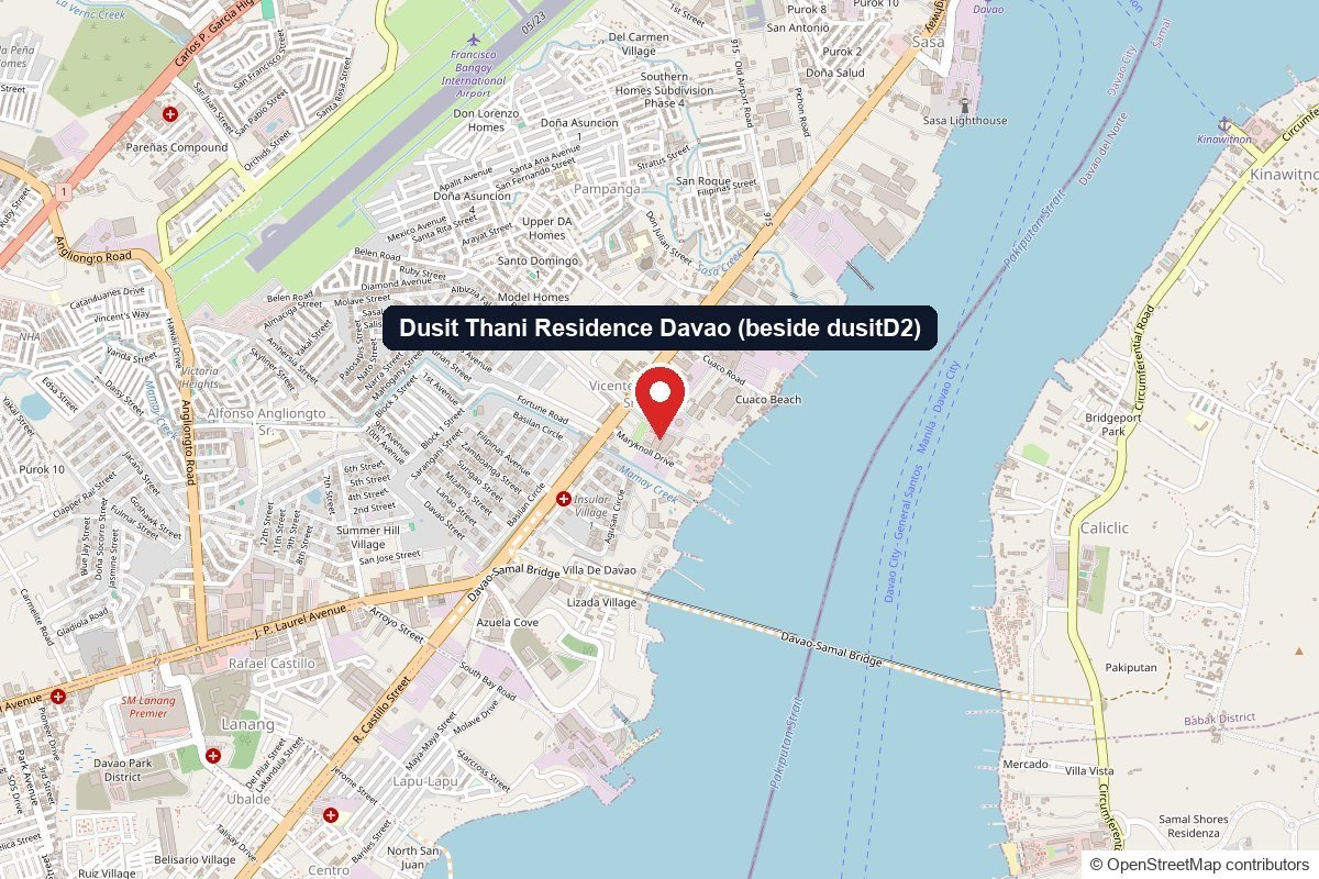 Dusit Thani Residence Davao — Location Map