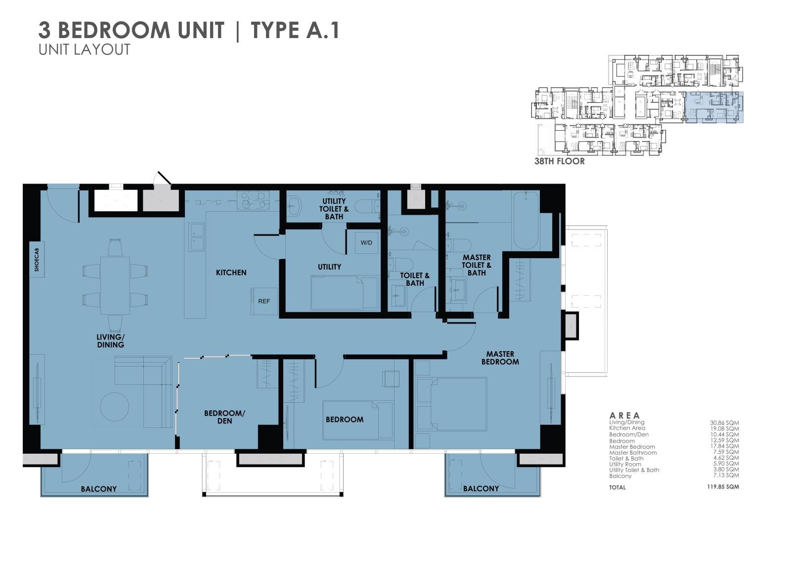 3-Bedroom Unit