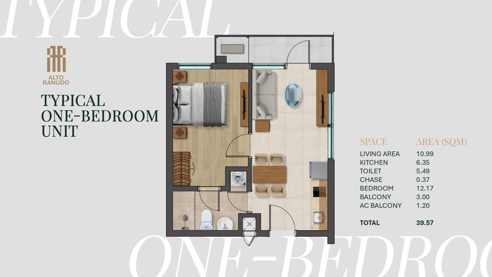 1 Bedroom Unit