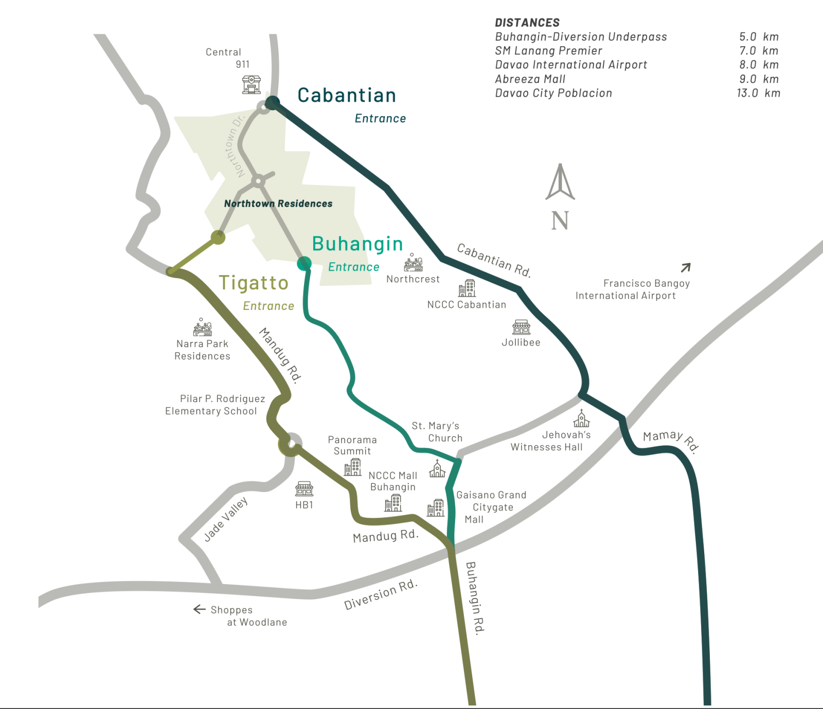 Northtown Residences Location Map