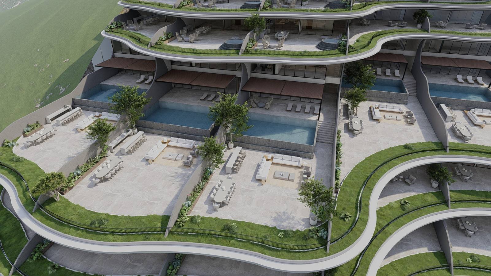 Bi-Level Pool Villa outdoor area (artist's perspective)