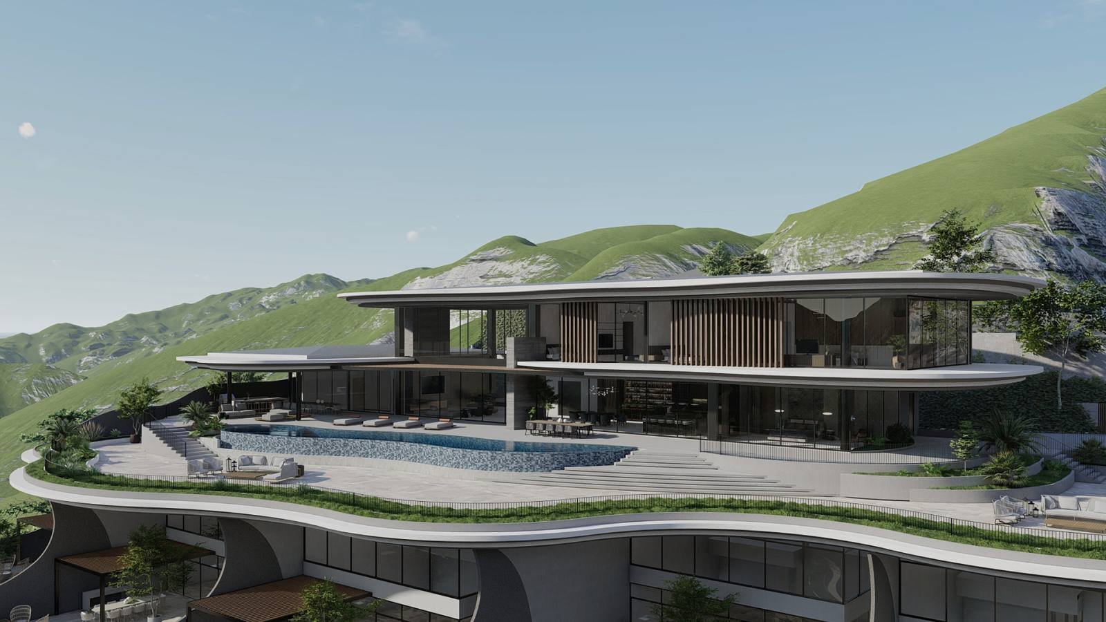 Panorama Penthouse outdoor area (artist's perspective)