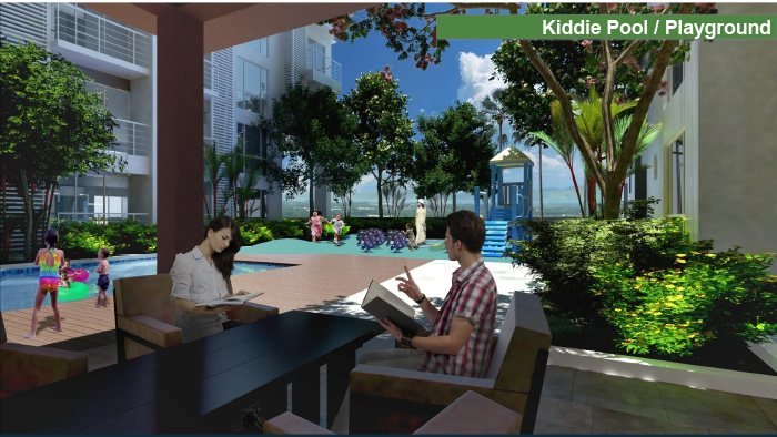 Kiddie pool and playground