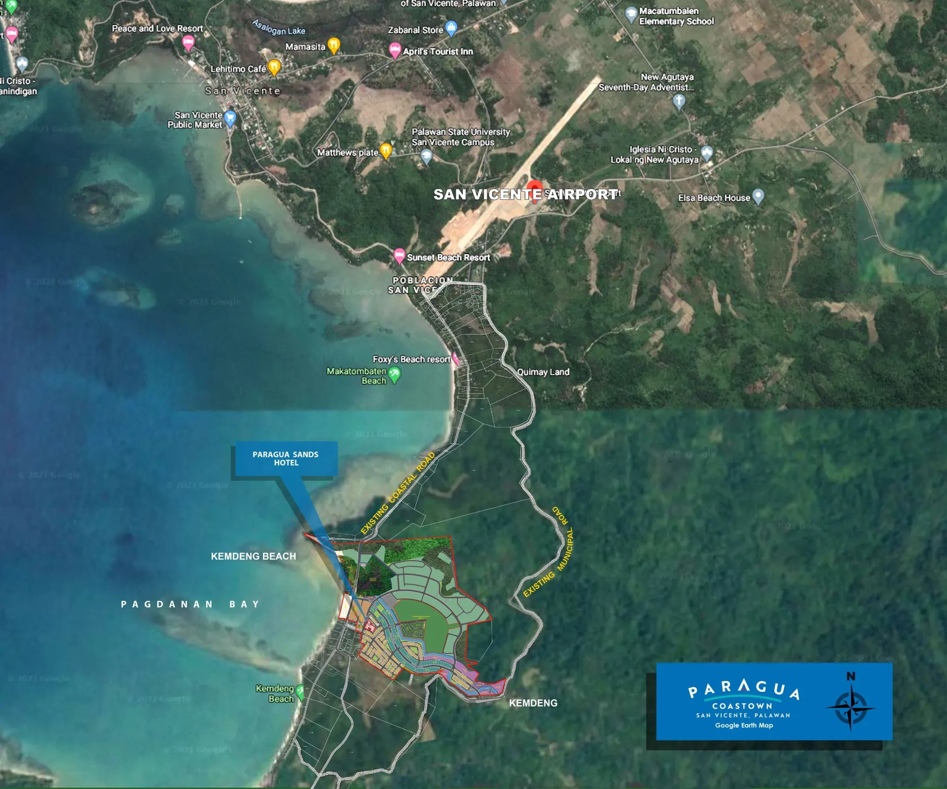 Paragua Coastown — Location Map