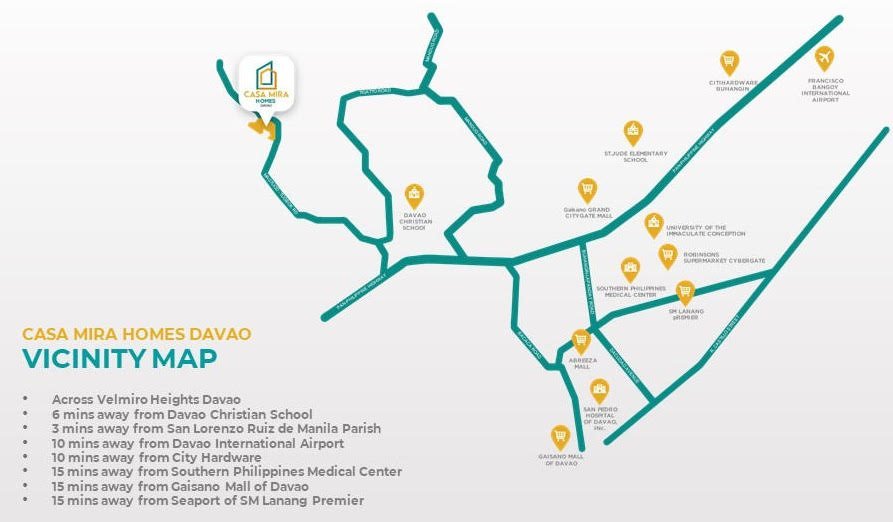 Velmiro Heights Davao — Location Map
